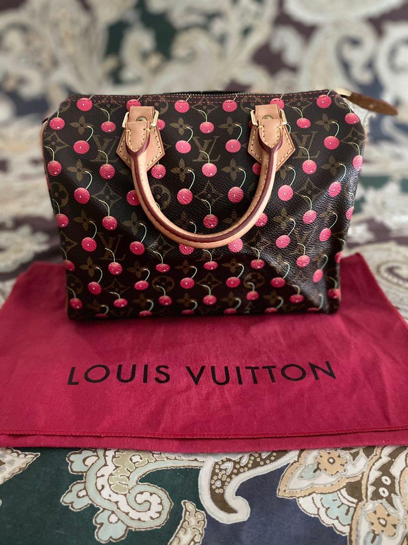 Louis Vuitton Monogram Cherry Speedy 25 Brown Leather ref.659225
