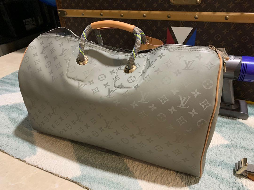 Louis Vuitton UNBOXING reveal, keepall 50 monogram titanium