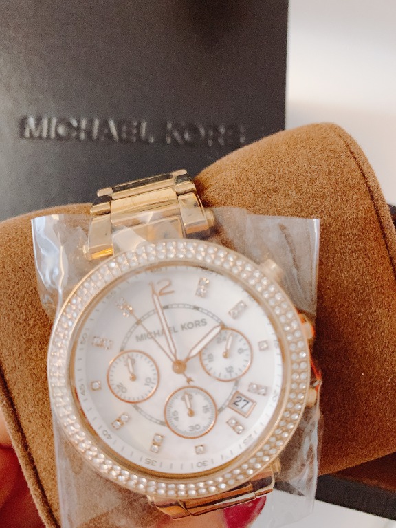 Kors Rose Gold Watch MK5491 USED, Phones & Gadgets, Wearables Smart Watches on Carousell
