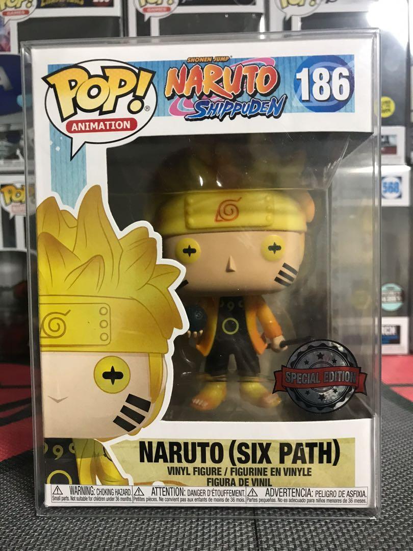 Funko Pop Naruto Shippuden Naruto Six Path #186 Special Edition Glow GITD 