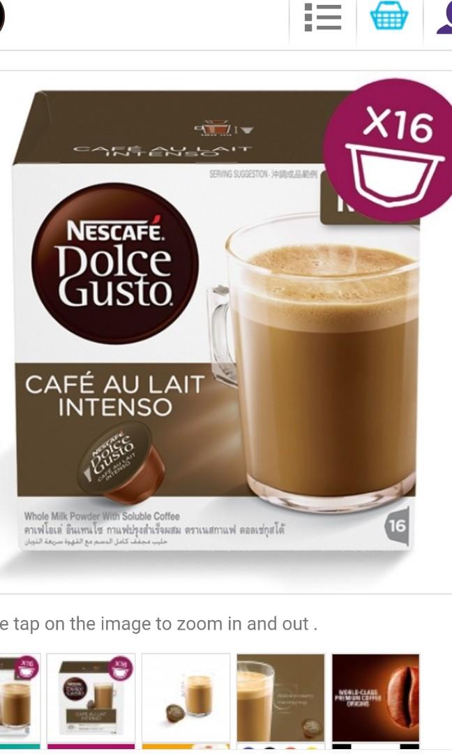 Nescafe dolce gusto cafe au lait intenso (new) 4 boxes, Food \u0026 Drinks,  Beverages on Carousell