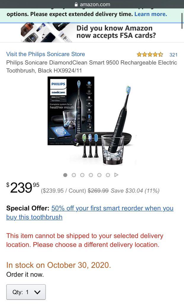 sonicare fsa