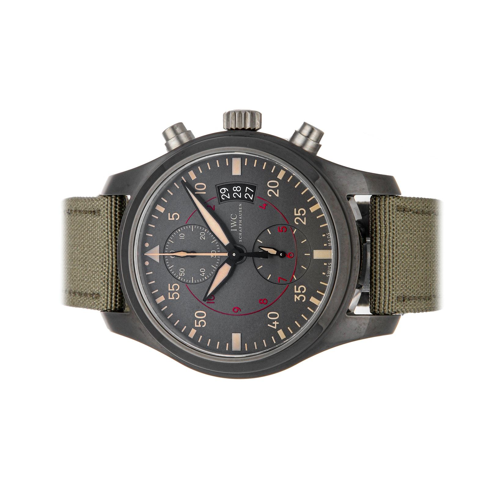 Pre Owned IWC Pilot s Watch Chronograph Top Gun Miramar IW3880 02