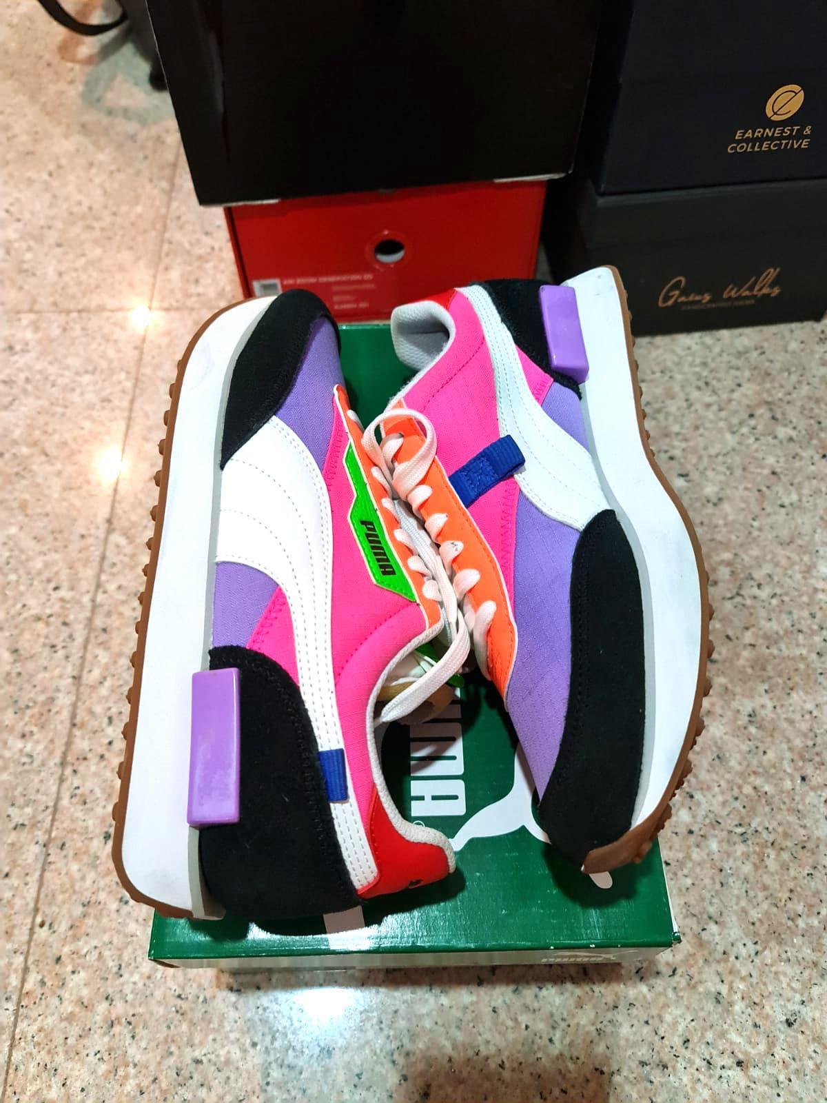 Puma future rider play on luminous purple fluo pink