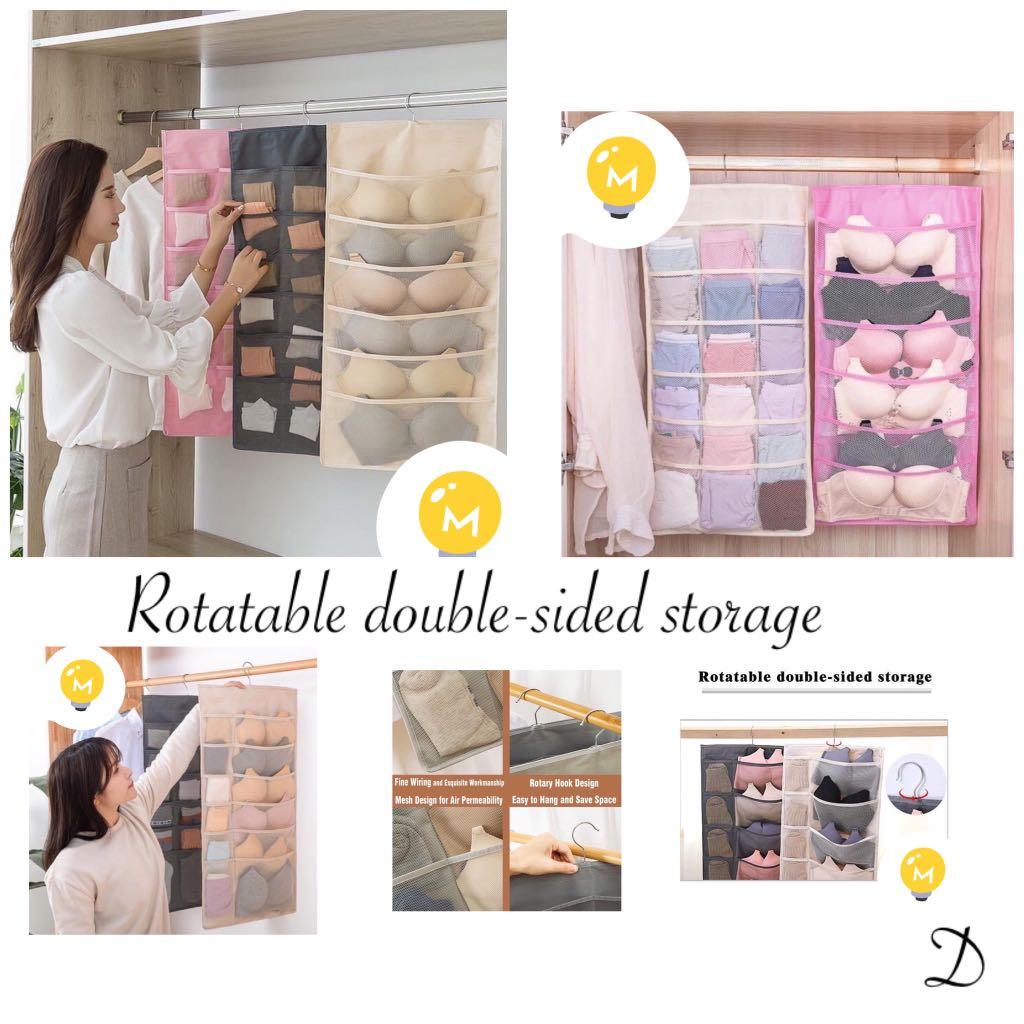 Rotatable Double-sided storage (Category: Storage Boxes & Baskets) located in Cainta. Submitted by iubelle (Listing ID 1043285586, Image 1). Description: Rotatable Double-sided storage Price: 190 •Can put underwears, socks, necklace, cosmetics, hairpins, watch, bracelets and more •Perfect for home, bedroom, living room, bathroom, studyroom, kitchen, office •Fine wiring and exquisite workmanship •Mesh design for air permeability •Rotary hook desig
