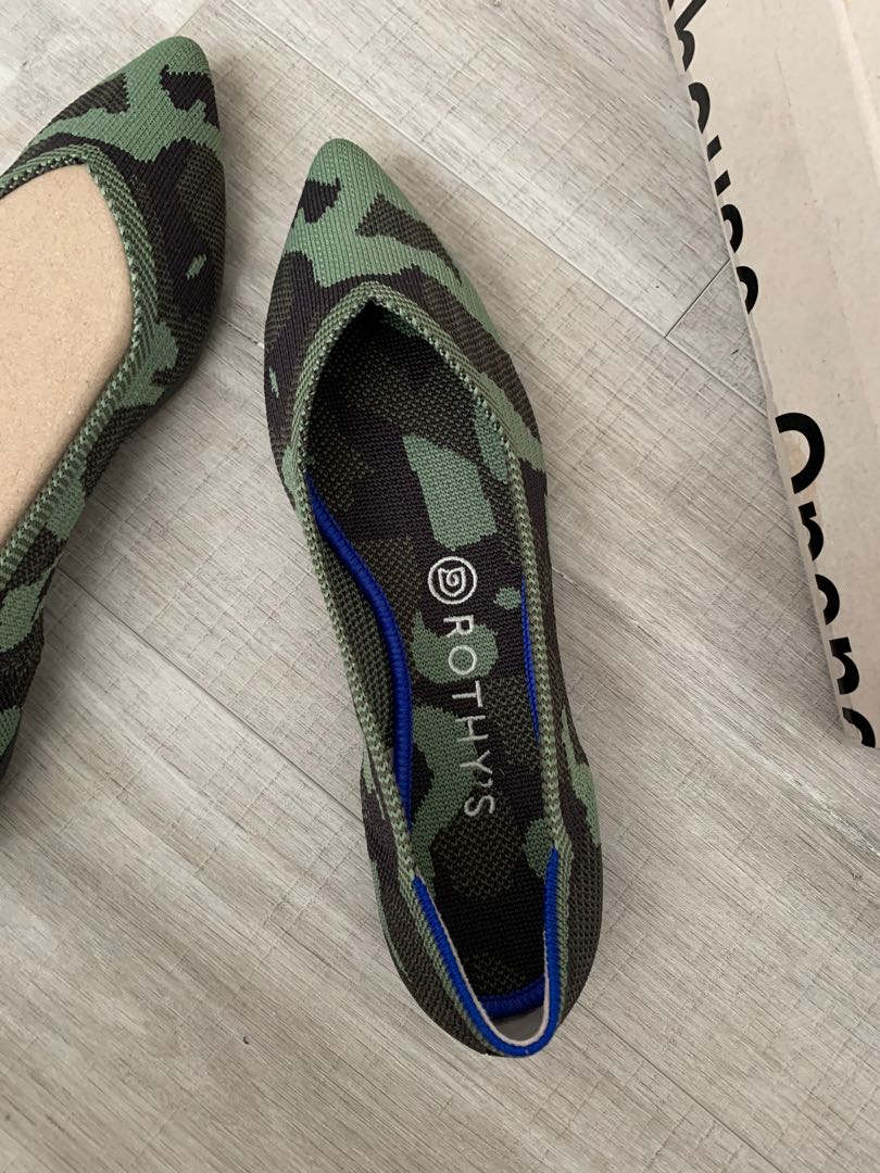 Rothys olive store camo point