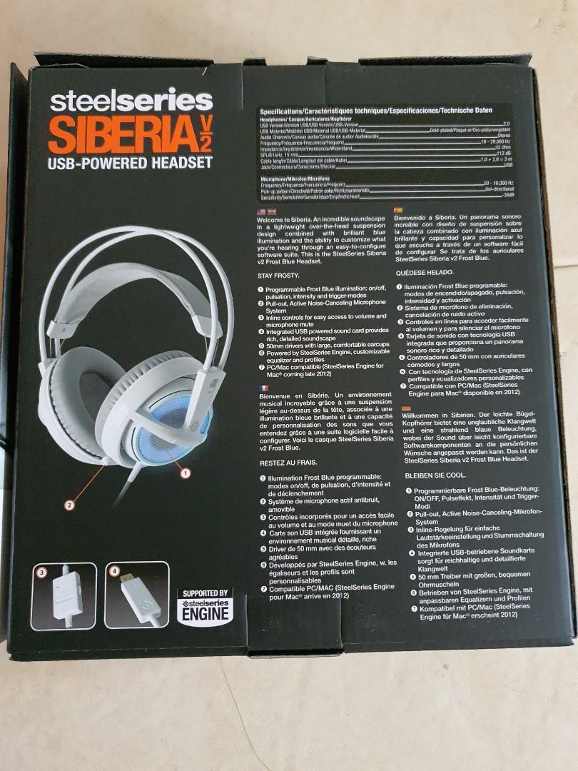 Forskel Sommetider Yoghurt Steelseries Siberia V2, Audio, Headphones & Headsets on Carousell