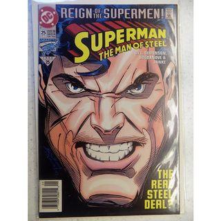 Superman The Man of Steel (1991) # 25 HTF NEWSTAND