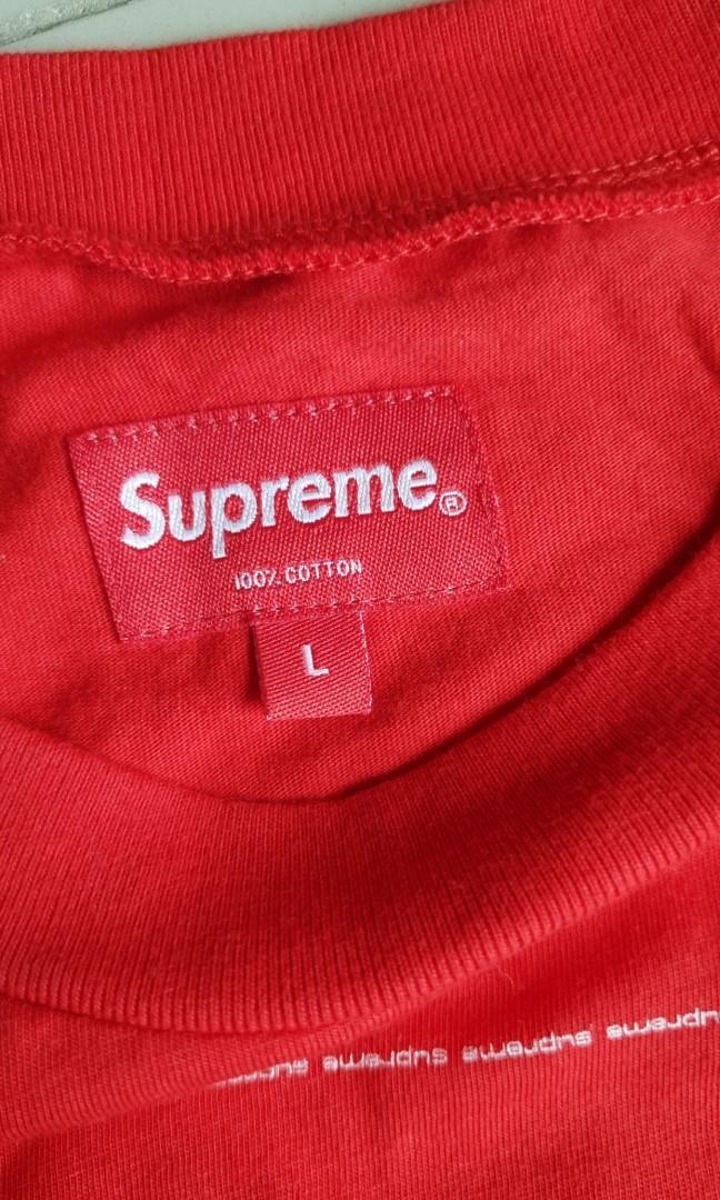 Supreme red tag online
