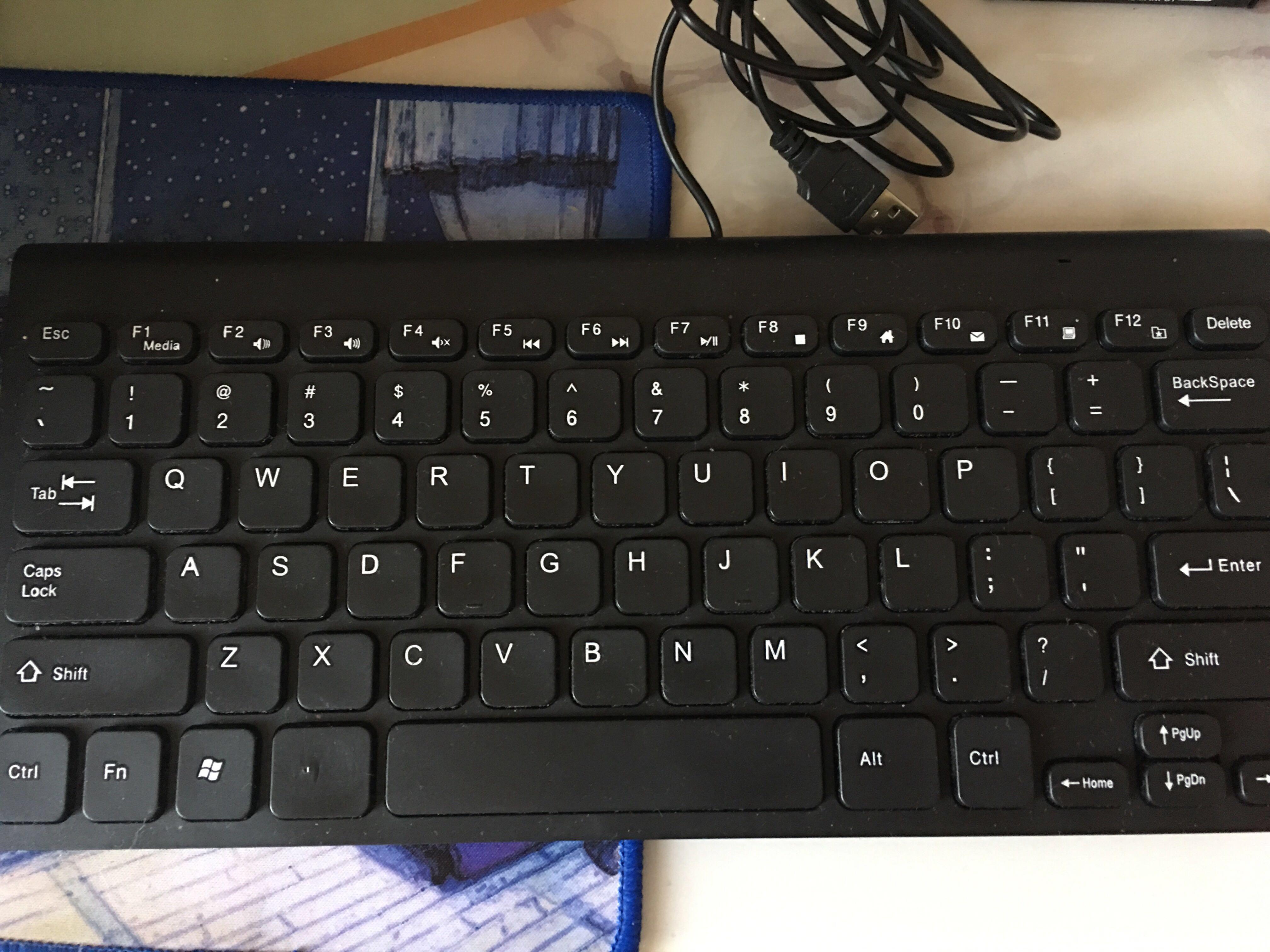 Usb Keyboard 有線鍵盤黑色mac Windows 可用 電腦 科技 電腦周邊及配件 電腦鍵盤及相關產品 Carousell
