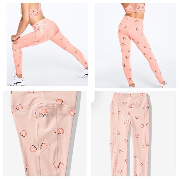 Victoria's Secret PINK Peach Sports Leggings, Women's Fashion, Bottoms,  Jeans & Leggings on Carousell