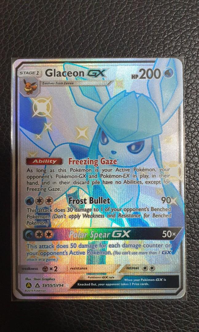 Wts Pokemon Glaceon Gx Hidden Fates Shiny Toys Games Board Games Cards On Carousell Unboxing the sylveon, leafeon and glaceon tins! wts pokemon glaceon gx hidden fates