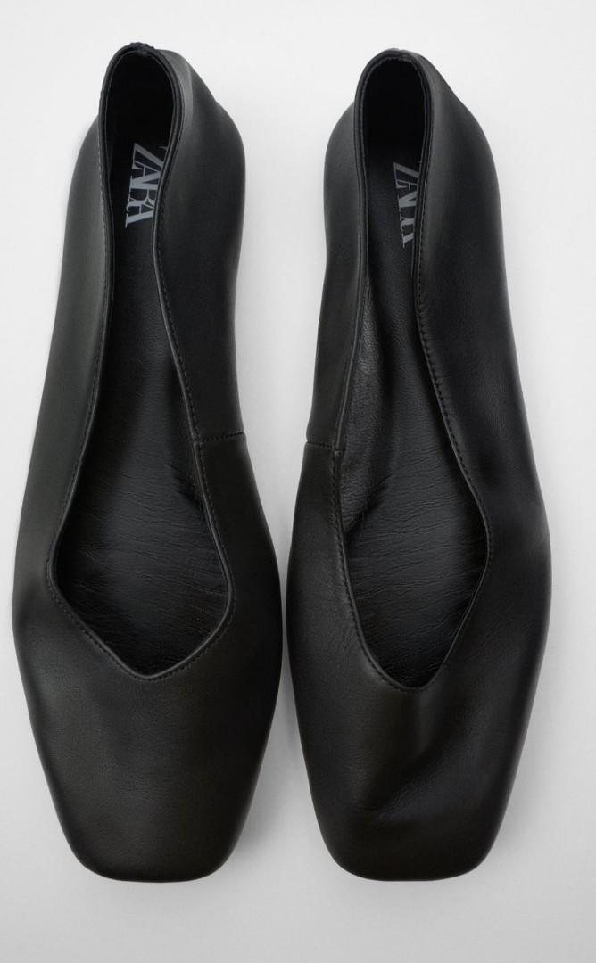 Zara square toe flats Clearance