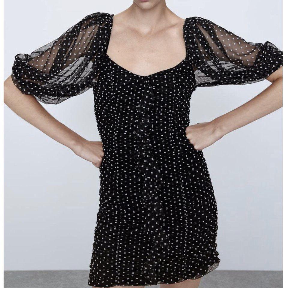 Tulle dot store dress zara