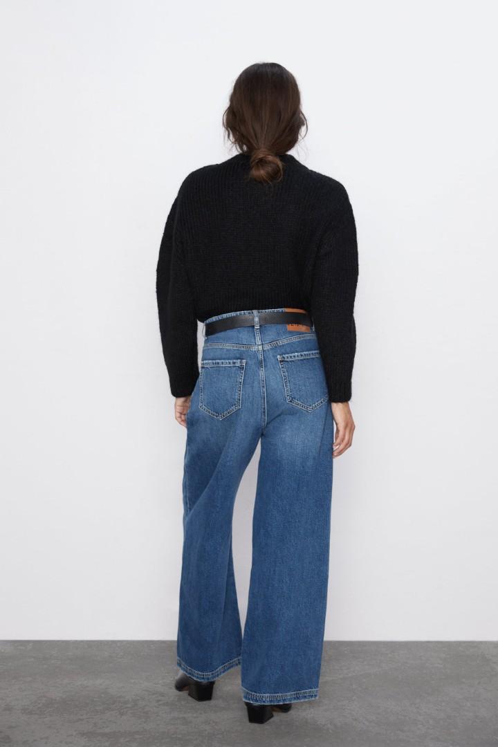 Zara Z1975 wide leg with darts jeans 