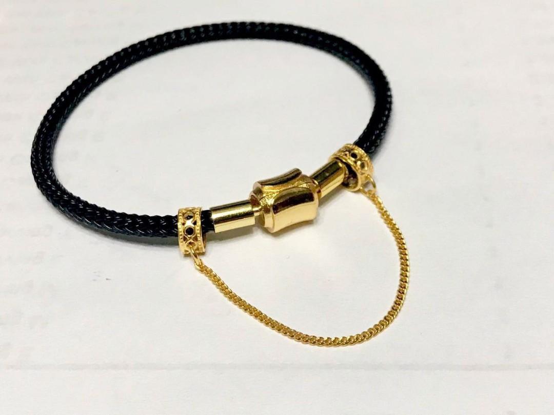 916 Gold Limited Edition Pandora safety chain, Women's Fashion, Jewelry