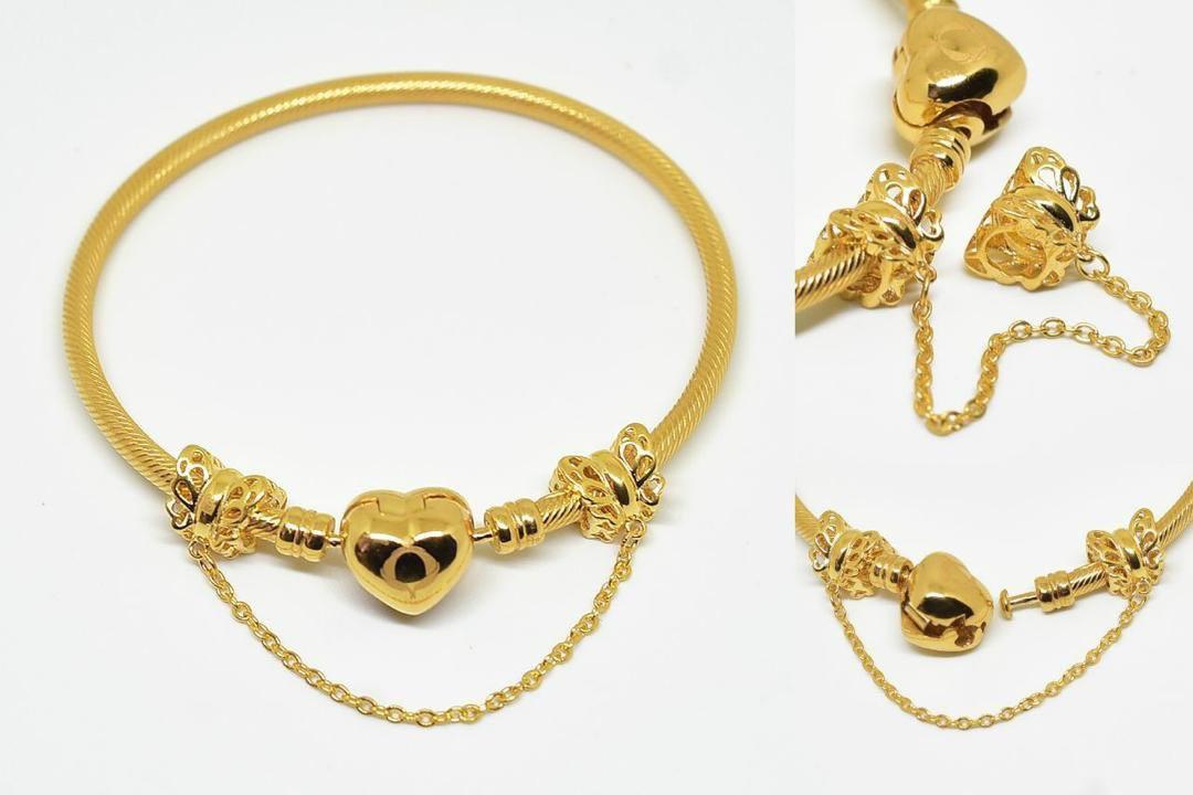 916 Gold Limited Edition Pandora safety chain, Women's Fashion, Jewelry