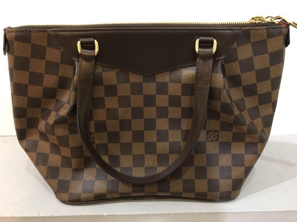 LOUIS VUITTON Westminster Size PM Red N41102 Damier Ebene Canvas