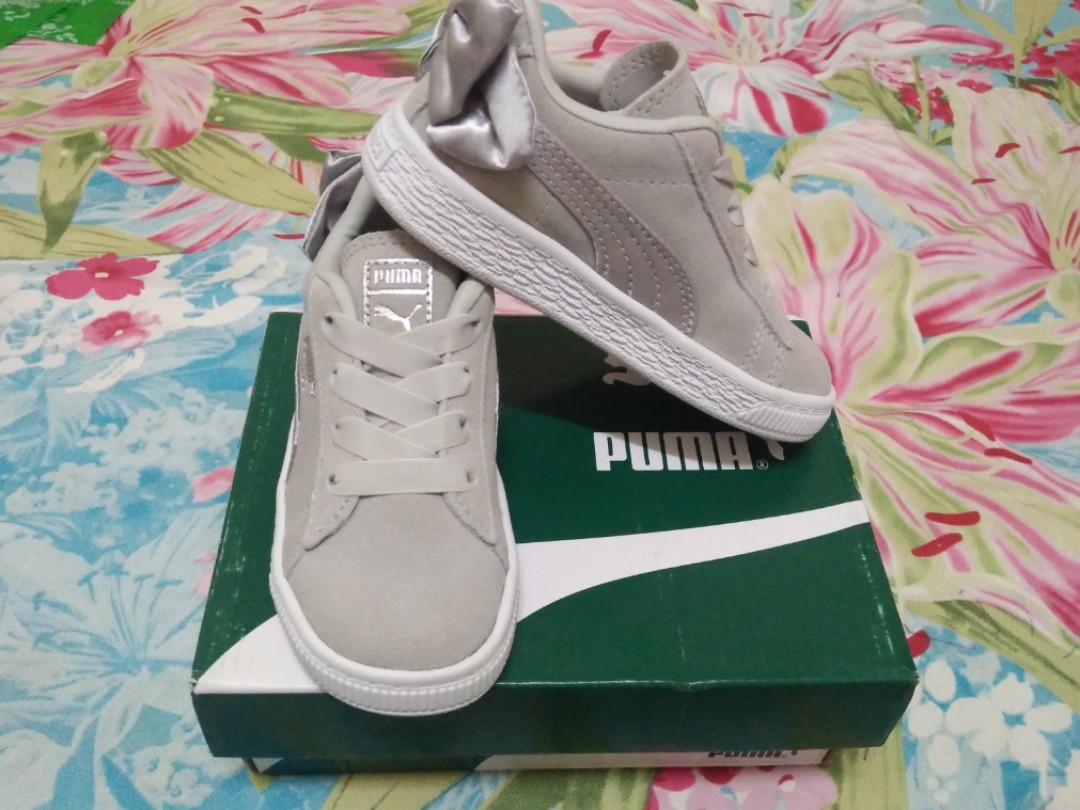 Girls puma bow on sale