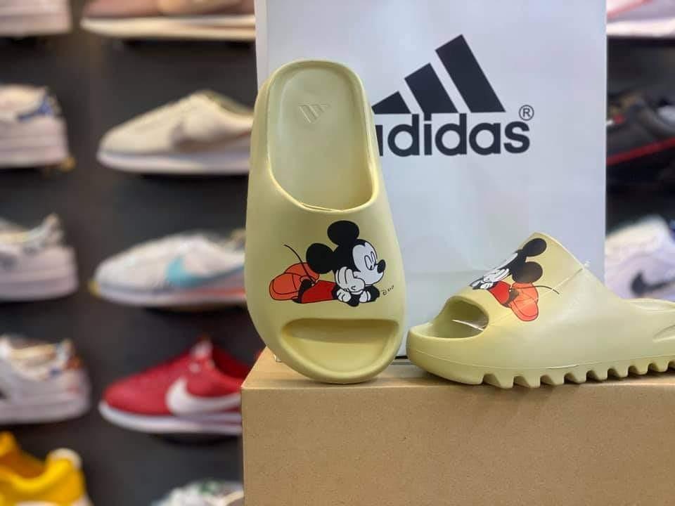 yeezy slides mickey mouse
