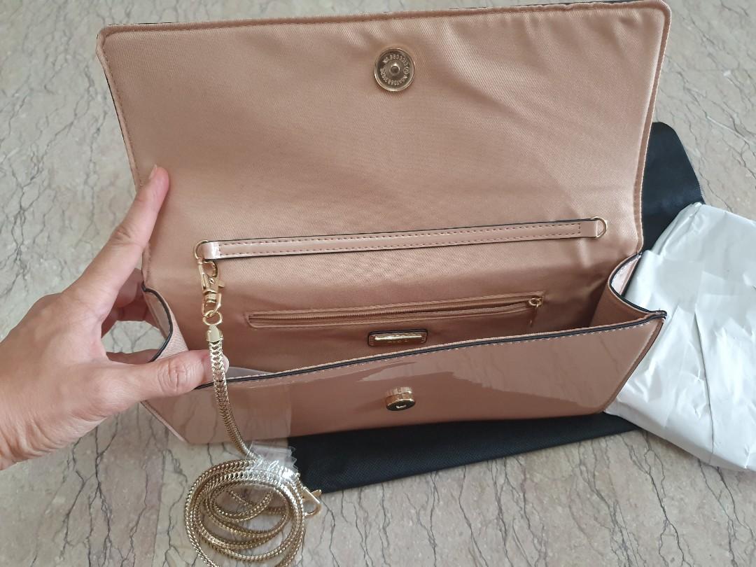 Aldo blush pink clutch