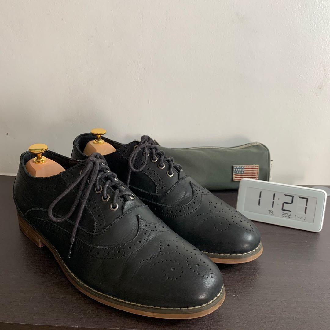 American Eagle Wingtip Oxford Leather Shoes Size 42 9 Men s