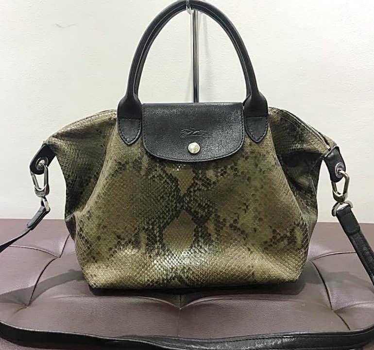 Longchamp python bag online