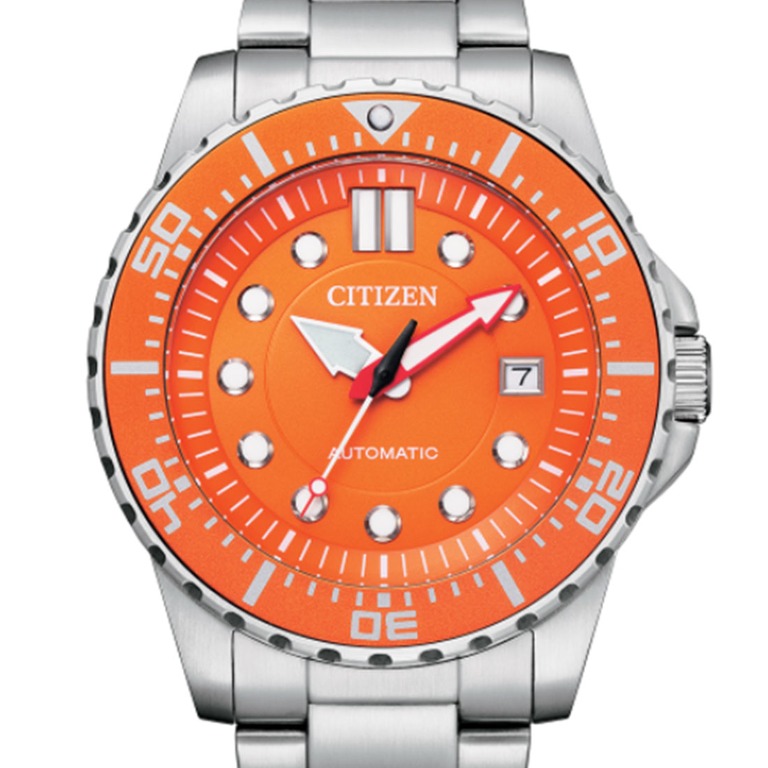 citizen orange dive watch