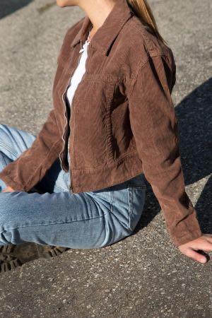 Brandy Melville Brown Isabella Corduroy Jacket Women s Fashion