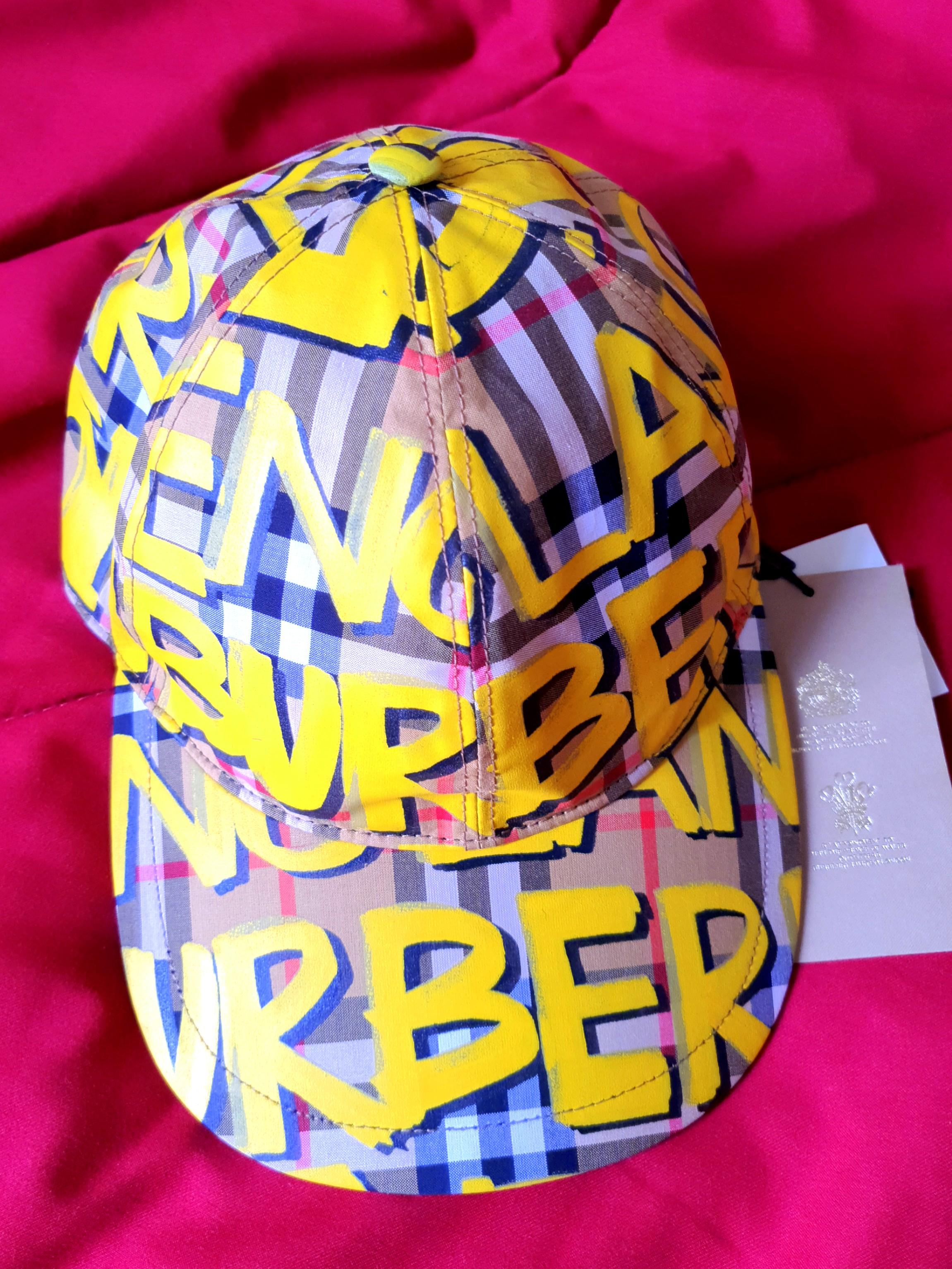 Burberry graffiti hat best sale
