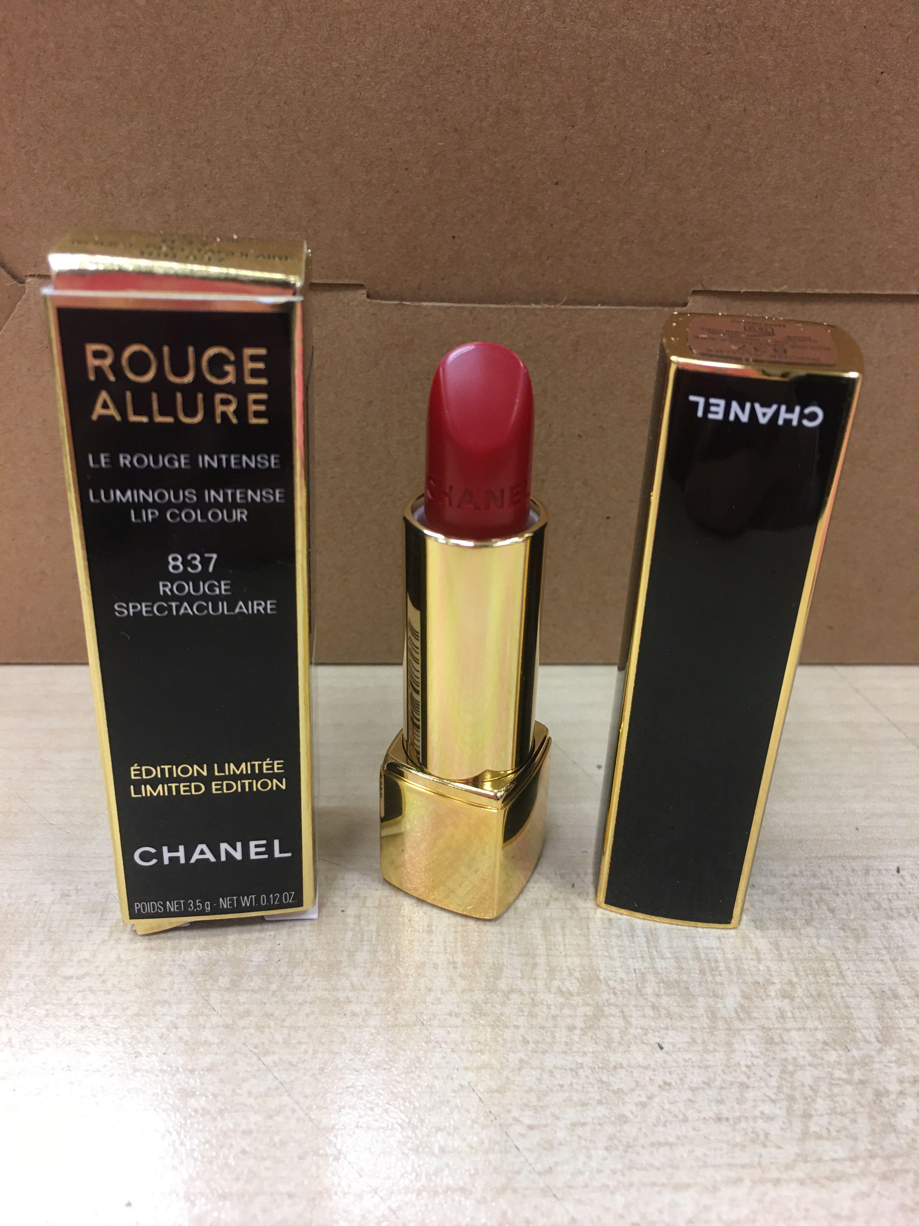 Chanel Rouge Allure Lipstick 837 限量唇膏lip, 美容＆個人護理, 健康
