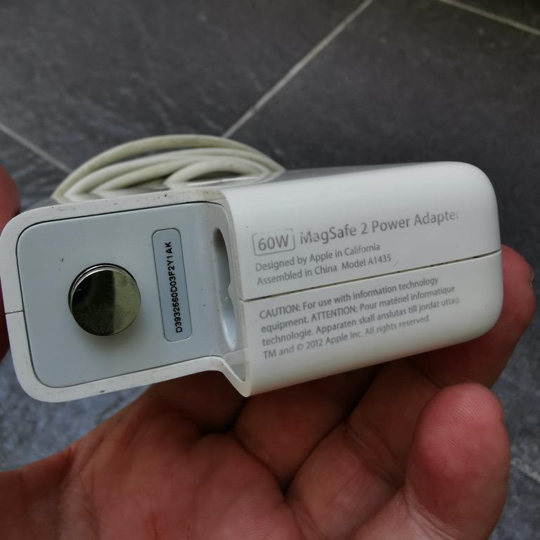 Charger MacBook Magsafe 60W, ORIGINAL, Elektronik, Komputer