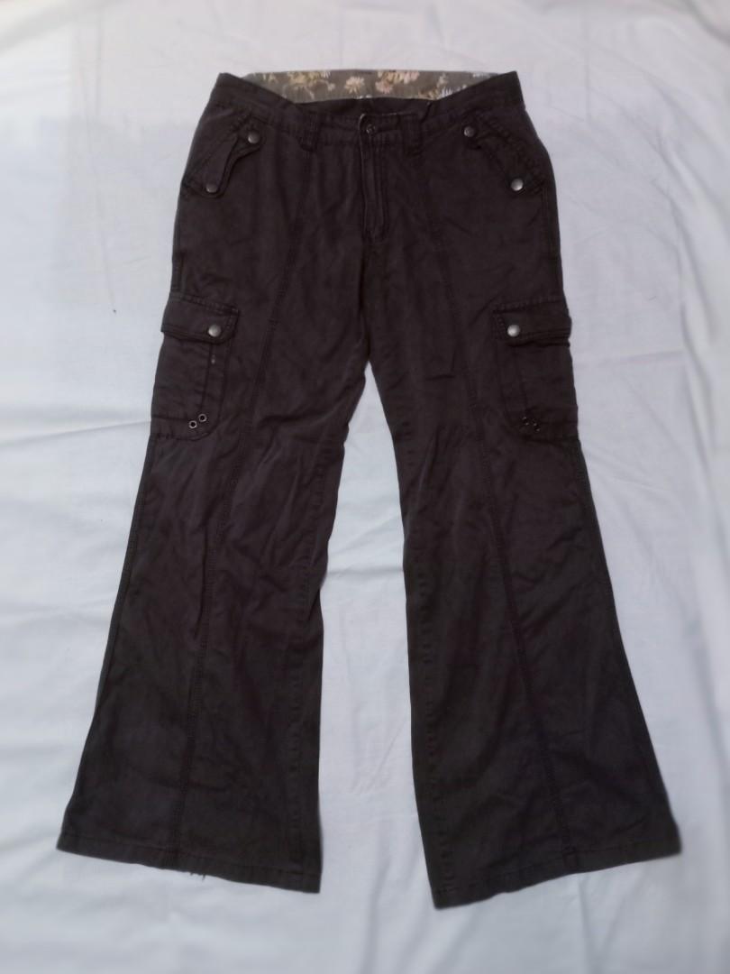 Chocolate brown cargo pants, Women's Fashion, Bottoms, Jeans on