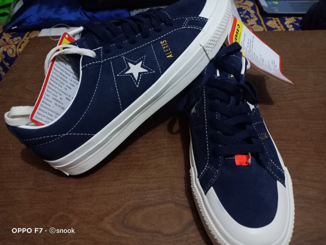 Converse Star Pro Alexis Sablone Court Blue & White Skate Shoes Sample Copy Collectors Men's Fashion, Footwear, Sneakers on
