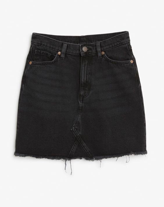 Black denim skirt cotton on 2025