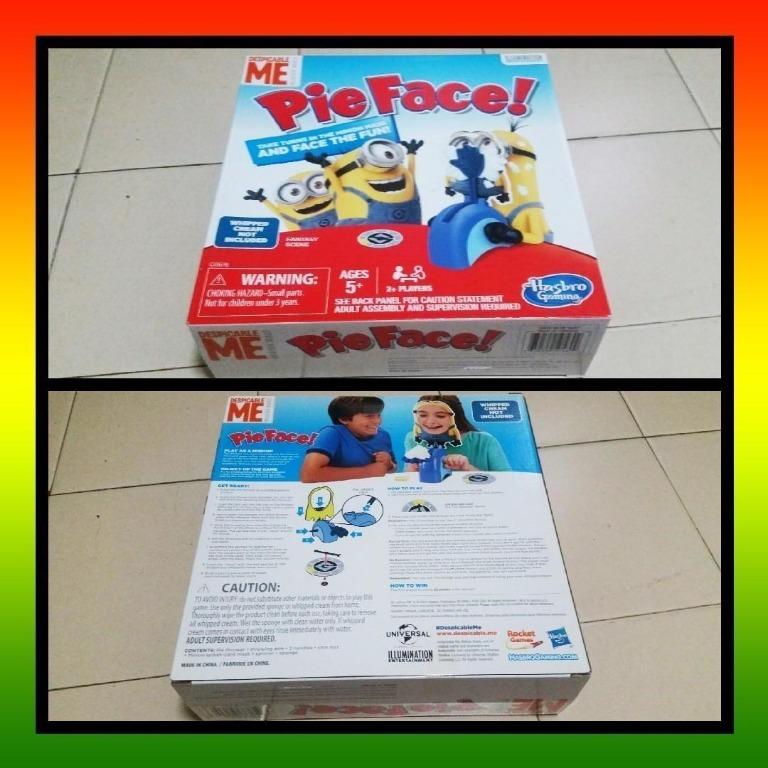 Despicable Me Minion Pie Face Game Cream not included