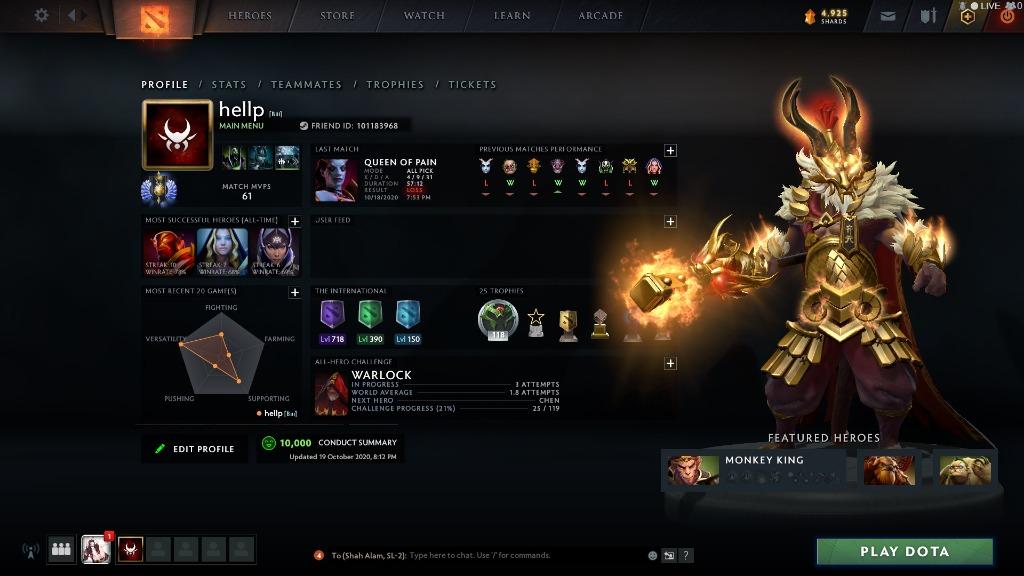 Divine 1 Mmr Account For Sell Video Gaming Video Games On Carousell