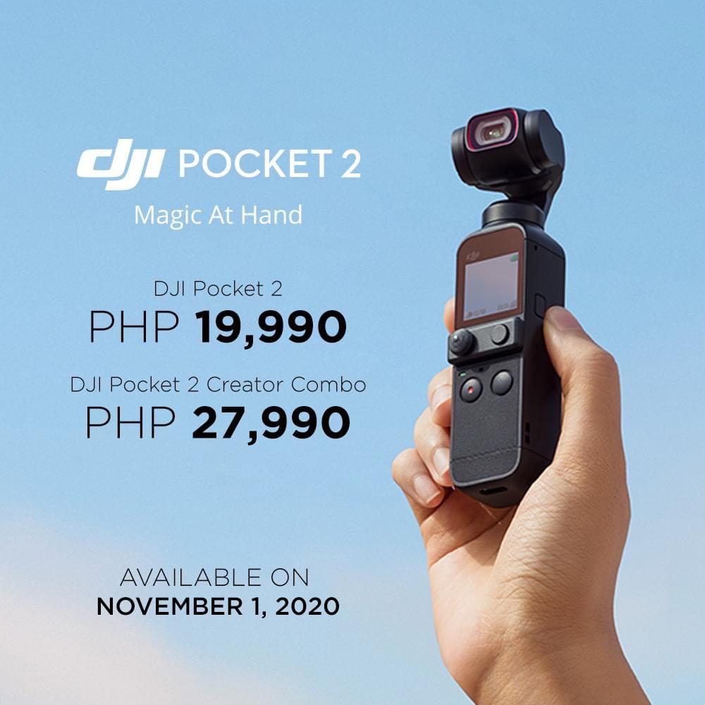 Dji Osmo Pocket 2 (Category: Gimbals & Stabilizers ) located in Pasay City. Submitted by shansey21 (Listing ID 1043522350, Image 3). Description: Dji Osmo Pocket 2 - 19,990 Dji Osmo Pocket 2 Creator Combo - 27,990 Camera Specs Sensor 1/1.7” CMOS Effective pixels: 64 MP Lens FOV 93° f/1.8 Format equivalent: 20 mm ISO Range Photo: 100-6400 (16 MP), 100-3200 (64 MP) Video: 100-6400 Slow Motion: 100-3200 Single Shot: 16 MP, 64 MP.