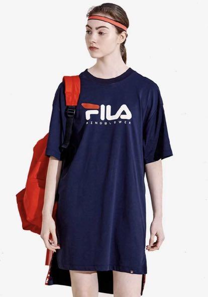 Fila oversized t shirt dress deals