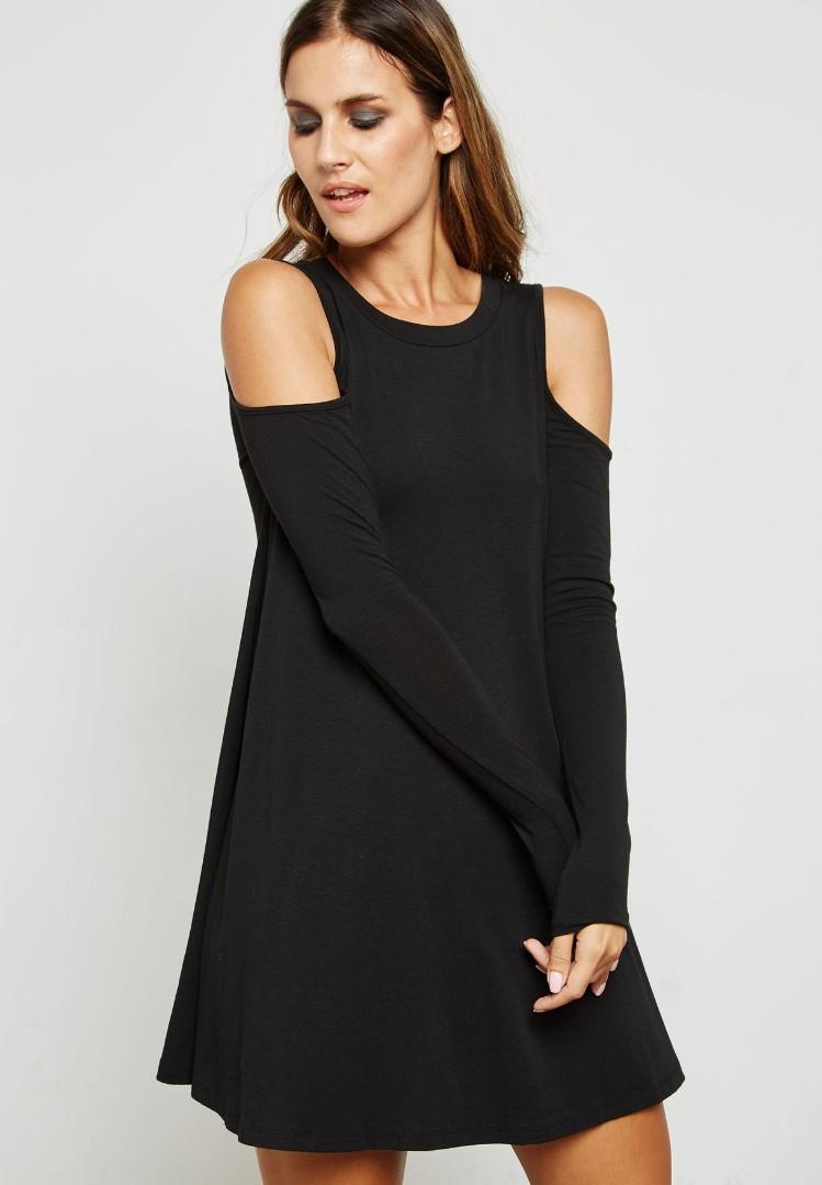Forever 21 Cold Shoulder Dress Women s Fashion Tops Sleeveless