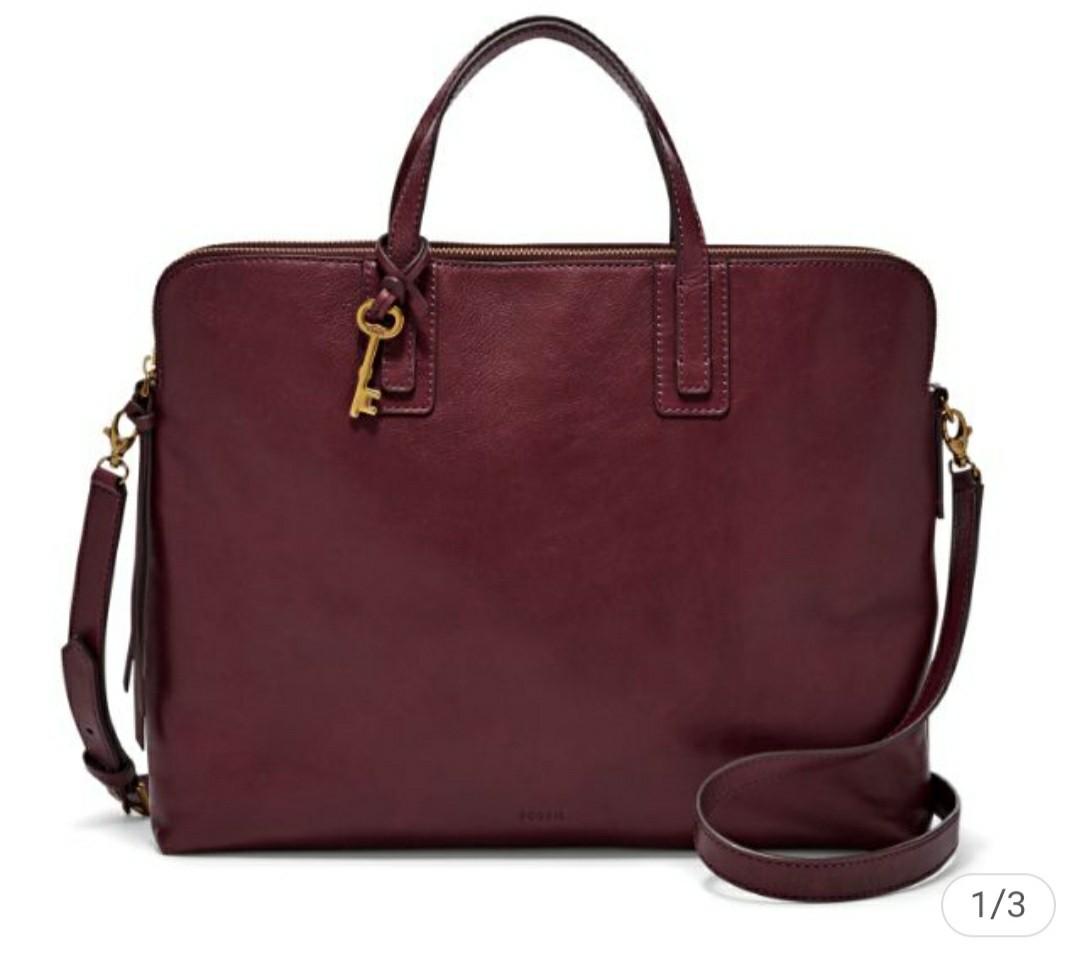 Fossil emma laptop bag deals