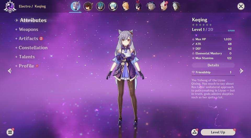 Genshin Impact Asia Server Starter Account Ar7 Perfect Elemental Keqing Team Only 1 Available High Demand Video Gaming Video Games On Carousell