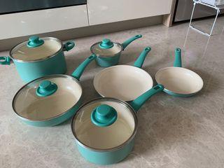 Green+life pots set OVEN & DISHWASHER SAFE (non induction)