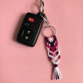 Handmade chevron keychain