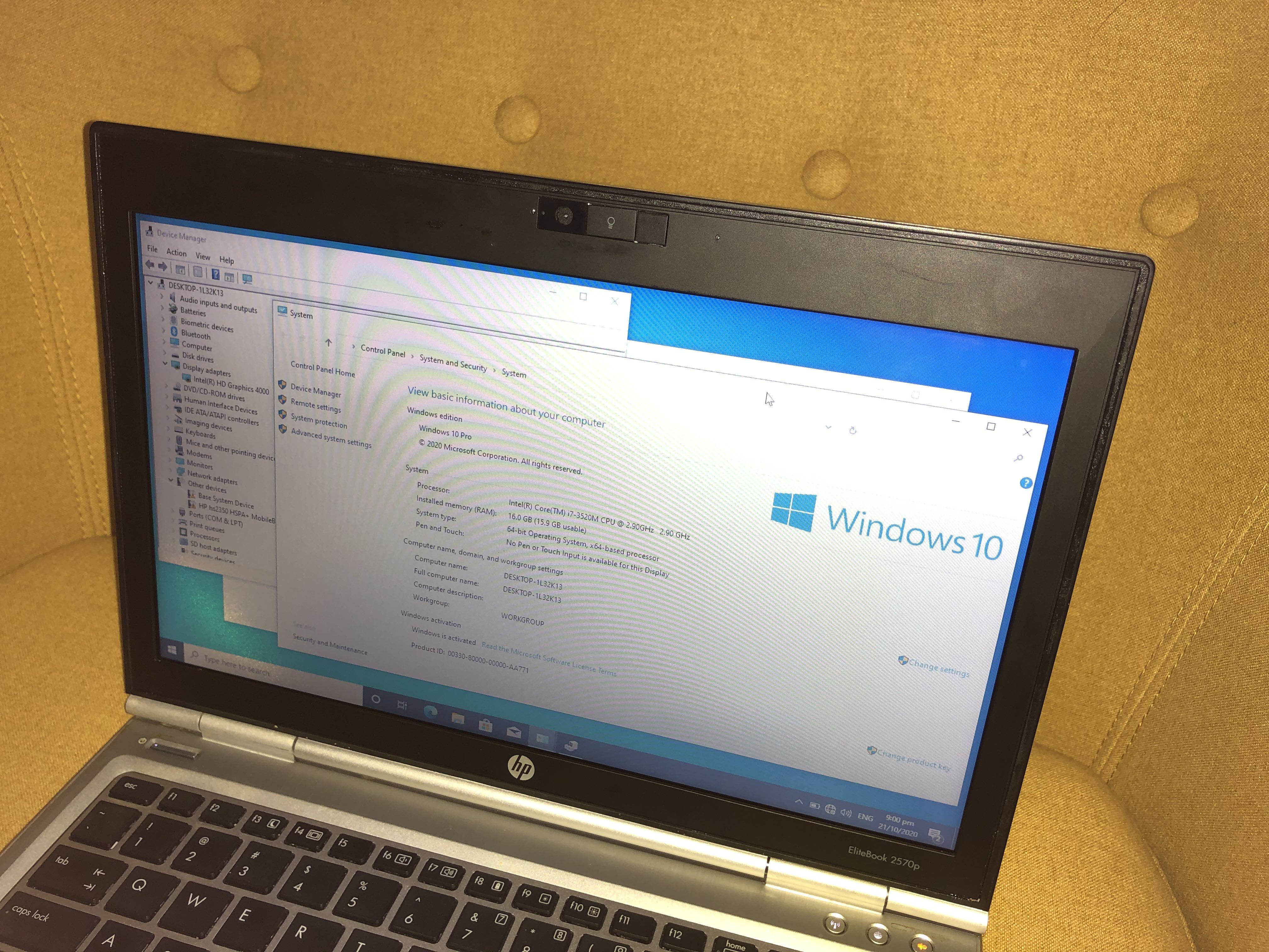 Hp I7 Vpro Laptop 16gb Ram New 256gb Ssd Hdd Electronics Computers Laptops On Carousell