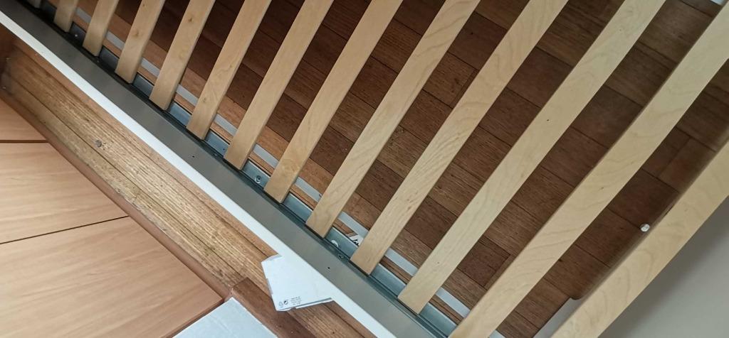 Ikea Queen Size Askvoll Bed Frame And Mattress White Luroy 150x200 Cm Furniture Beds Mattresses On Carousell