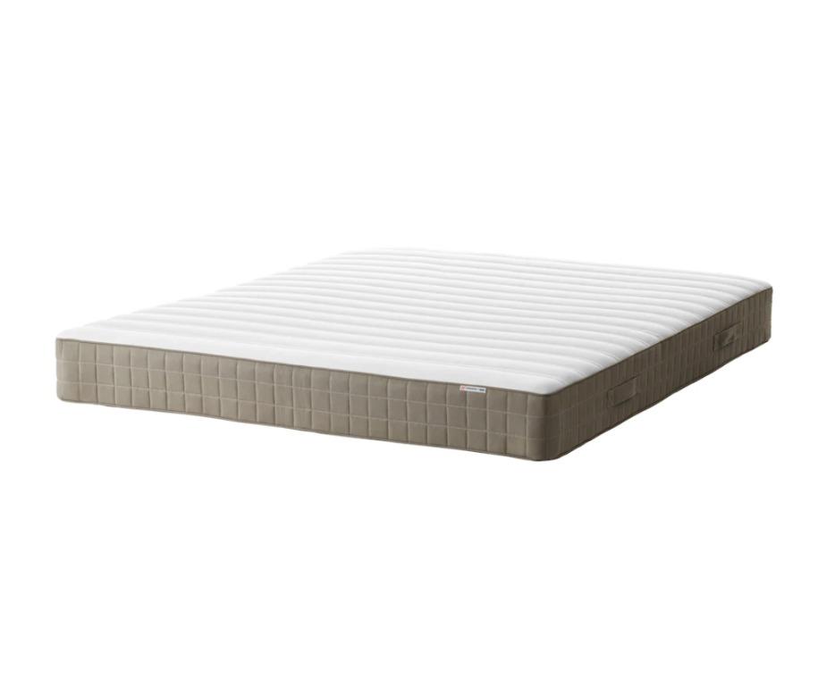 Ikea Queen Size Askvoll Bed Frame And Mattress White Luroy 150x200 Cm Furniture Beds Mattresses On Carousell