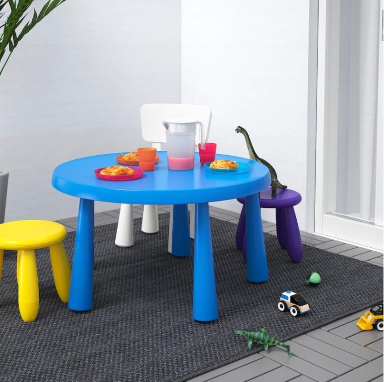 Ikea Mammut Kids Table 4 Units Stool Set 16 Units Babies Kids Baby Nursery Kids Furniture Kids Tables Chairs On Carousell