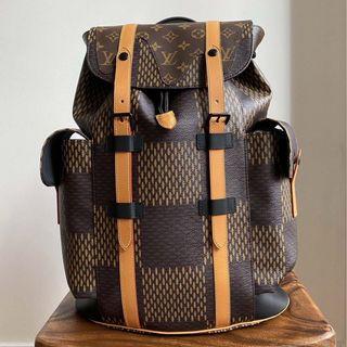 Louis Vuitton x Nigo Christopher Backpack Damier Ebene Giant PM Brown in  Coated Canvas with Black-tone - US