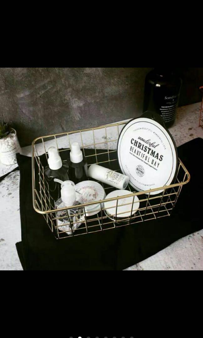 Iron Art Wire Wrought Storage Basket (Category: Storage Boxes & Baskets) located in Taguig. Submitted by endlessbliss_ph (Listing ID 1043656663, Image 2). Description: swipe left for exact measurements. Available colors: Gold, Rose Gold . FOR PRE-ORDER,5-15 days ETA, usually arrives earlier..